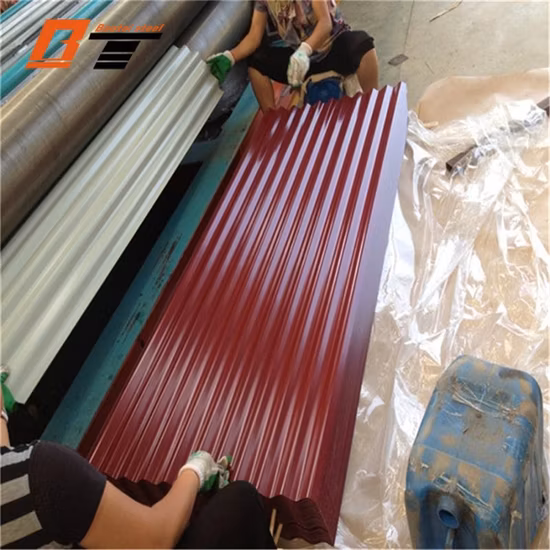 All Ral Color Coated Metal Roofing Panel Tiles Plate Prepainted CGCC Dx51d Gi Galvanized Corrugated Steel Sheet Custom Construction Galvanized Corrugated Board