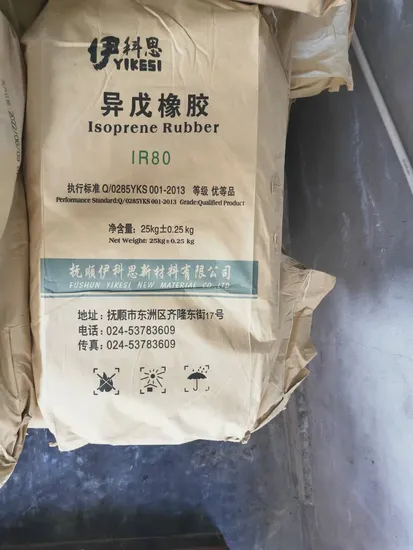 IR80 Synthetic Rubber Isoprene Rubber with Stock Rubber Raw Material From China 